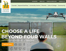 Tablet Screenshot of hadlow.ac.uk